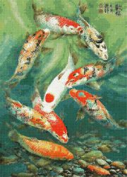 БСА3-065 Алмазная мозаика ТМ Наследие "Рыбки"