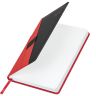 Ежедневник датированный 2024 А5 138х213 мм BRAUBERG "Swirl", под кожу, держатель для ручки, красный, 114995