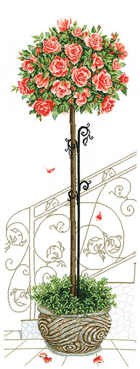 Набор для вышивания крестом СДЕЛАЙ СВОИМИ РУКАМИ "Розовое дерево" Р-17