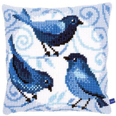 Набор для вышивания крестом Vervaco "Голубые птицы" PN-0153868