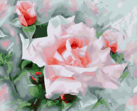 GX 27464 Картина по номерам PAINTBOY "Дивная роза"