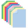 Цветная бумага А4 ТОНИРОВАННАЯ В МАССЕ, 8 листов 8 цветов (4 пастель + 4 интенсив), BRAUBERG, 200х290, 128007