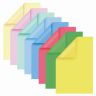 Цветная бумага А4 ТОНИРОВАННАЯ В МАССЕ, 8 листов 8 цветов (4 пастель + 4 интенсив), BRAUBERG, 200х290, 128007