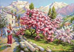 БСА2-075 Алмазная мозаика Наследие "У цветущего сада"