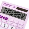 Калькулятор настольный BRAUBERG ULTRA PASTEL-12-PR (192x143 мм), 12 разрядов, двойное питание, СИРЕНЕВЫЙ, 250505