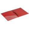 Папка с металлическим скоросшивателем и внутренним карманом BRAUBERG "Contract", красная, до 100 л., 0,7 мм, бизнес-класс, 221783