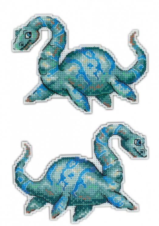 Набор для вышивания МП-студия "Динозавры. Плезиозавр" Р-301