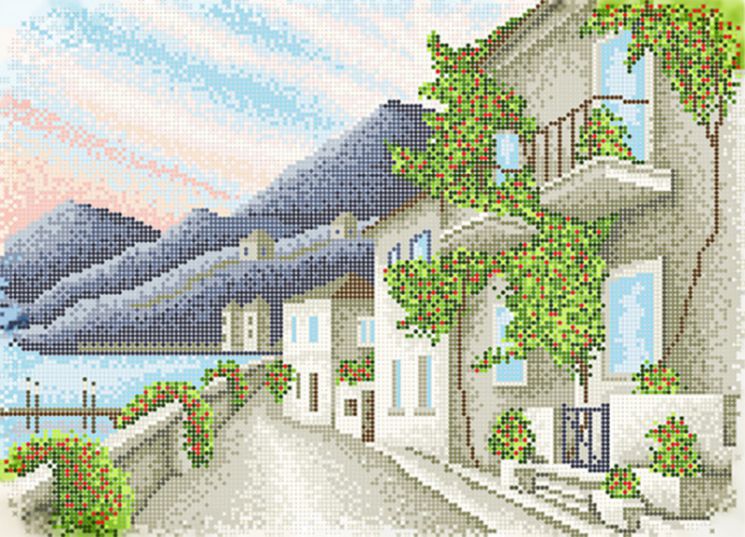 КБ-393 Схема для вышивания бисером ТМ Наследие "Набережная"