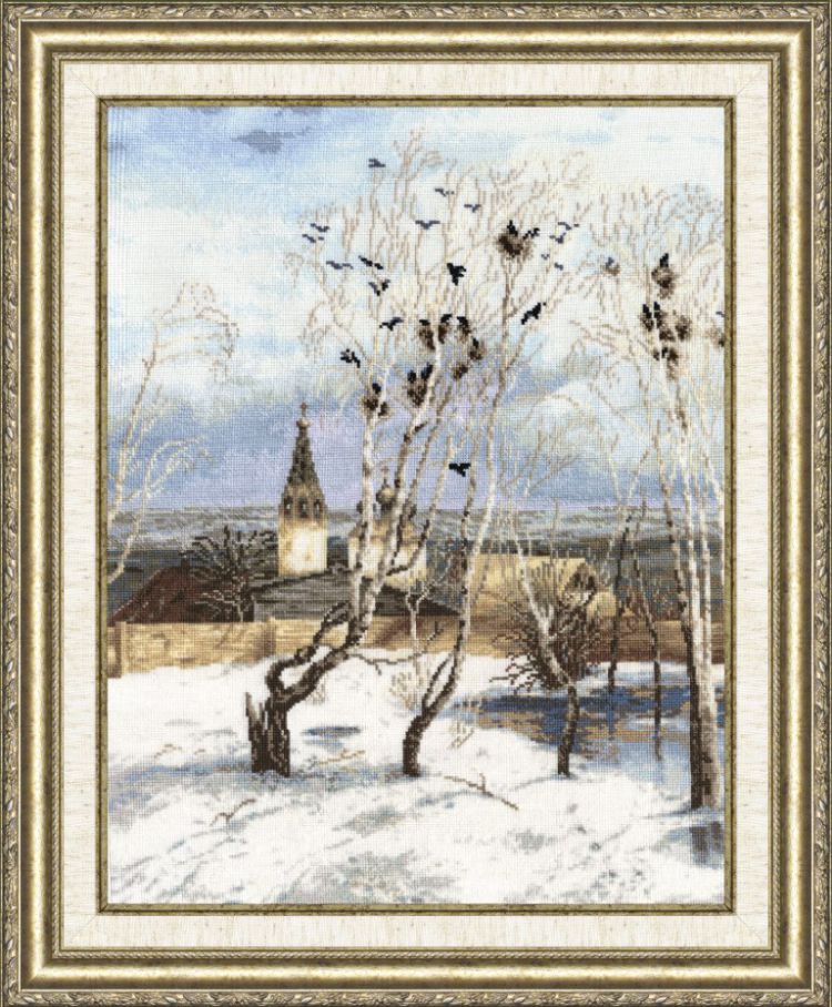 Птица с картины саврасова