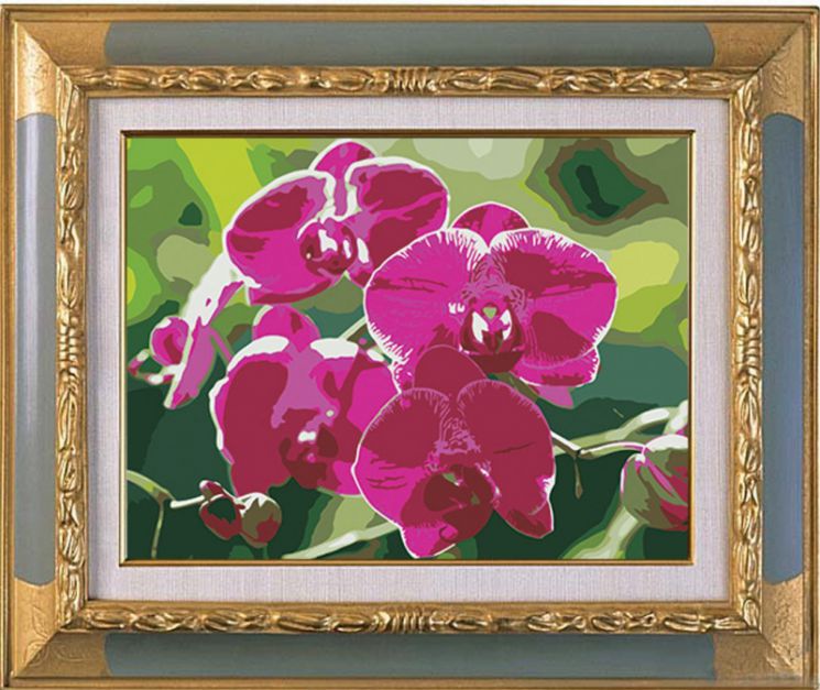 Алмазная мозаика Color Kit "Ветка орхидеи" CK064