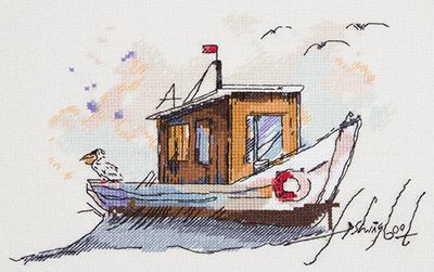Набор для вышивания PANNA "Рыбацкая лодка" МТ-1940