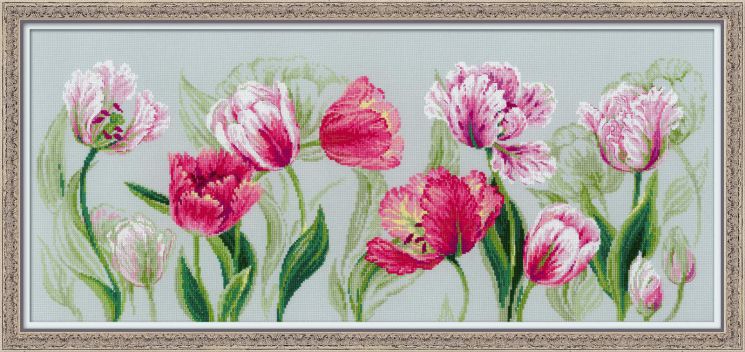 Набор для вышивания крестом RIOLIS "Весенние тюльпаны" 100/052