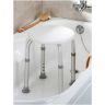 Стул-сиденье круглый ТИТАН для купания в душе / ванной, регулировка высоты ножек под любой рост, BRABIX, 532619