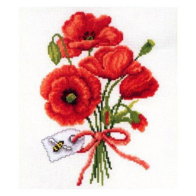 Набор для вышивания крестом Vervaco "Букет маков" 2002-70044
