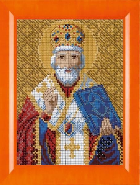 Алмазная мозаика Милато "Икона Святой Николай Чудотворец" N-269 