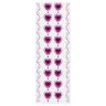 Стразы самоклеящиеся "Пурпурные сердца", 8-22 мм, 18 страз + 2 ленты, на подложке, ОСТРОВ СОКРОВИЩ, 661584
